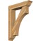 Ekena Millwork Westlake Traditional Rough Sawn Bracket w/ Offset Brace, Western Red Cedar, 8"W x 36"D x 48"H BKT0806X36X48WTL01RWR - alternate 1